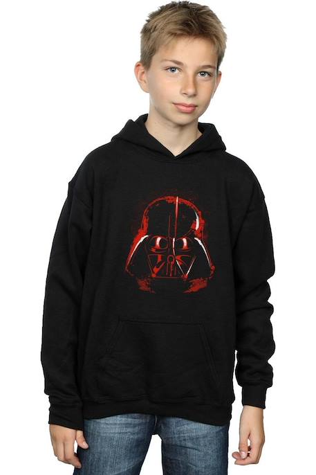 Sweat à capuche coton star wars Noir 2 - vertbaudet enfant 