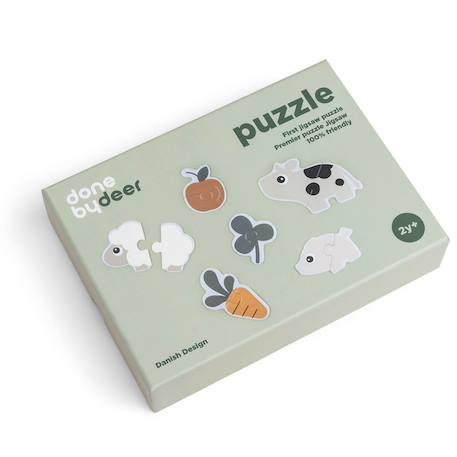 Premier puzzle ferme Multicolore 3 - vertbaudet enfant 