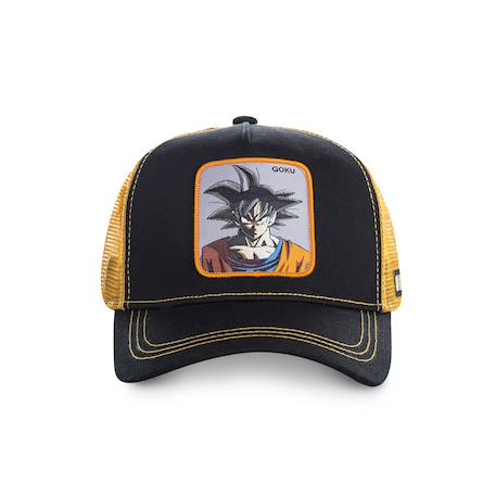 Casquette junior capslab dragon ball z goku Noir/jaune 3 - vertbaudet enfant 