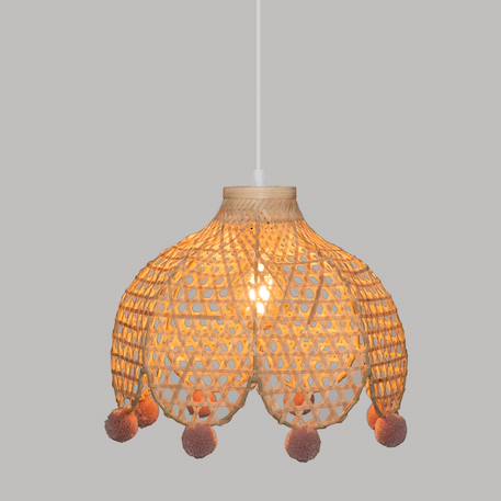 Suspension enfant pompons - maka Beige 3 - vertbaudet enfant 