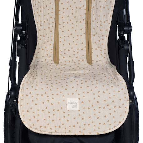 Assise pour poussette coeurs poppy cannelle Beige 6 - vertbaudet enfant 