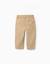 Pantalon chino en sergé Beige clair 2 - vertbaudet enfant 
