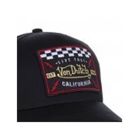 Casquette trucker avec filet  blacky Noir/rouge 2 - vertbaudet enfant 