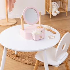 Jouet-Jeu coiffeuse à poser enfant chary rose 22x16cm