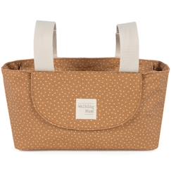 Puériculture-Sac à poussette à pois poppy cannelle