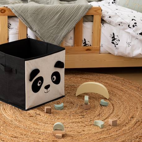 Bac de rangement enfant - lion Beige+Bleu+Gris+Jaune+Jaune Lion+Noir et blanc 25 - vertbaudet enfant 