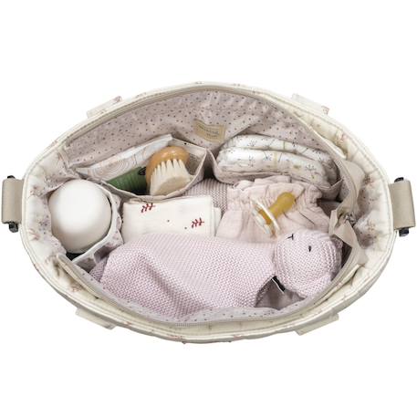 Sac à poussette crossbody mimosa rose Ecru, rose 4 - vertbaudet enfant 