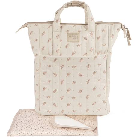 Sac à dos à langer mimosa rose Ecru, rose 3 - vertbaudet enfant 