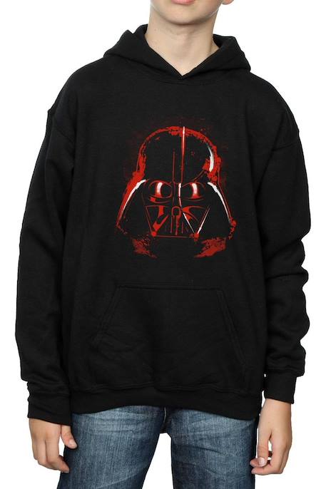 Sweat à capuche coton star wars Noir 3 - vertbaudet enfant 