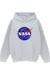 Sweat à capuche coton nasa Gris chiné 1 - vertbaudet enfant 