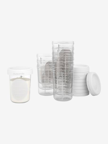 10 pots de conservation 200 ml blanc 1 - vertbaudet enfant 