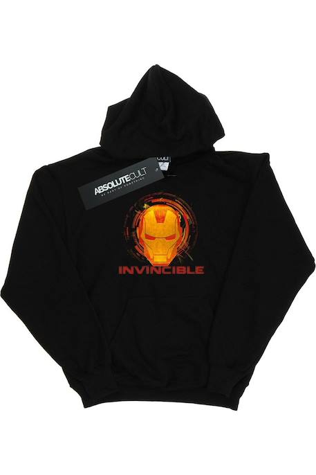 Sweat à capuche coton avengers invincible Blanc+Noir 4 - vertbaudet enfant 