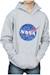 Sweat à capuche coton nasa Gris chiné+Noir 4 - vertbaudet enfant 