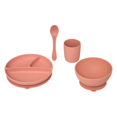Set repas enfant bleu 20x20cm Bleu+Rose 7 - vertbaudet enfant 