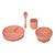 Set repas enfant bleu 20x20cm Bleu+Rose 7 - vertbaudet enfant 