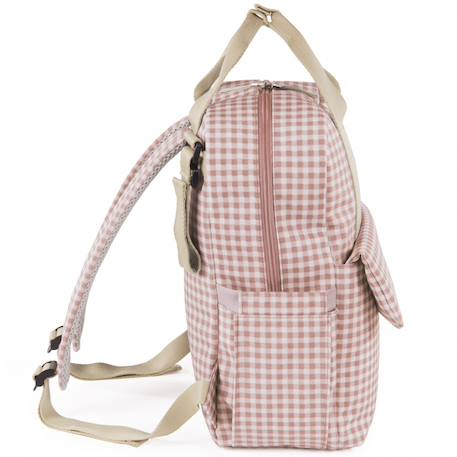 Sac à dos à langer i love vichy vert Rose, blanc 3 - vertbaudet enfant 