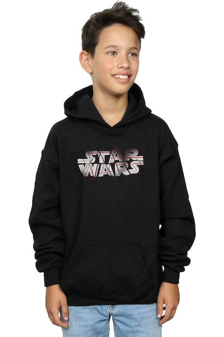 Sweat à capuche coton star wars the last jedi Noir 2 - vertbaudet enfant 