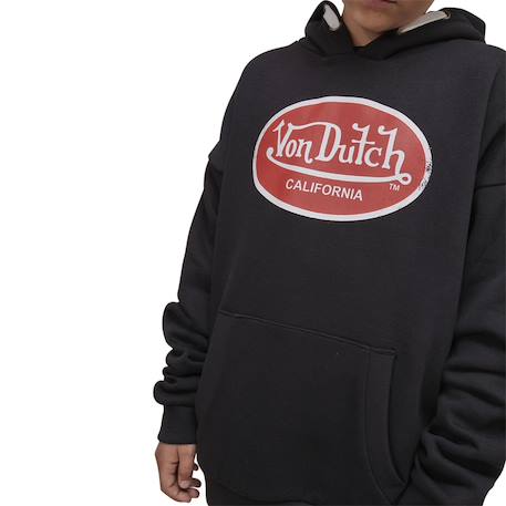 Sweat  à capuche relax fit kool Noir/rouge/blanc 3 - vertbaudet enfant 