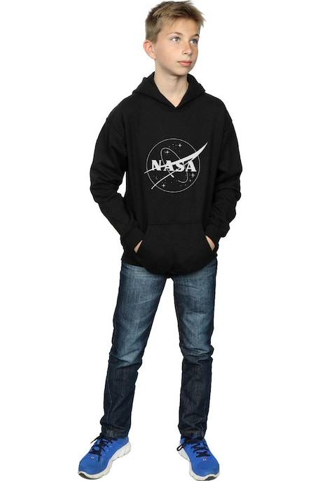 Sweat à capuche coton nasa Noir 5 - vertbaudet enfant 