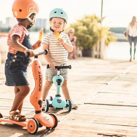 Casque pour porteur évolutif highwaykick Pêche, vert, noir 3 - vertbaudet enfant 