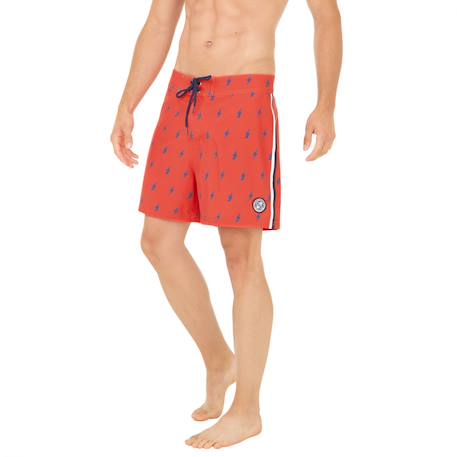 Boardshort soft touch  ceinture plate flash Rouge 2 - vertbaudet enfant 
