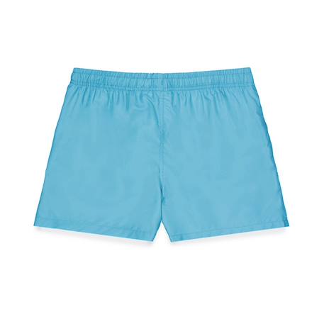 Boardshort court  avec ceinture demi-élastiquée Bleu/noir 3 - vertbaudet enfant 