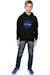Sweat à capuche coton nasa Gris chiné+Noir 11 - vertbaudet enfant 