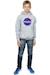 Sweat à capuche coton nasa Gris chiné 5 - vertbaudet enfant 