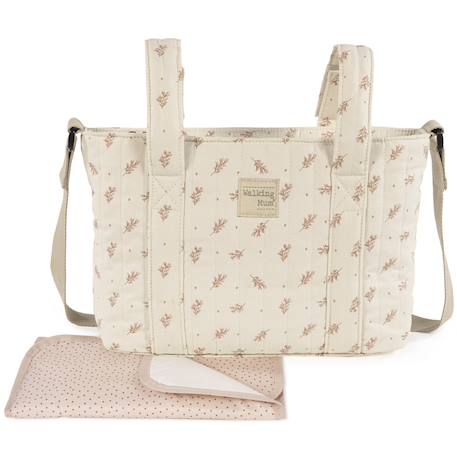 Sac à poussette crossbody mimosa rose Ecru, rose 3 - vertbaudet enfant 