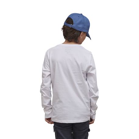 T-shirt manches longues à col rond  von dutch kros Bleu/blanc 2 - vertbaudet enfant 