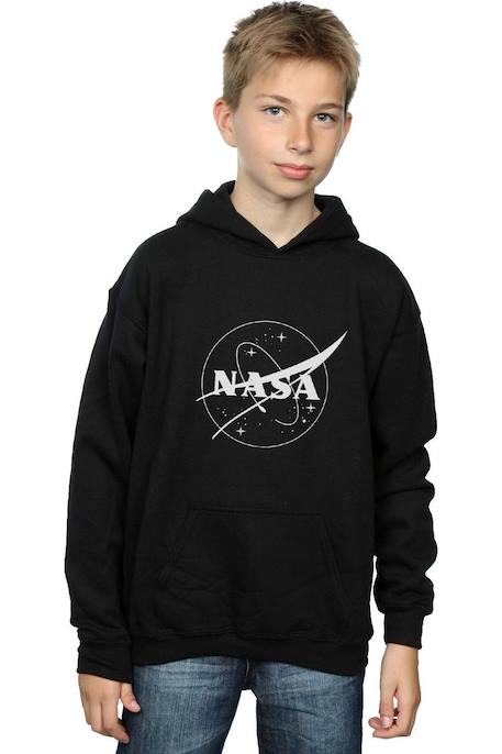 Sweat à capuche coton nasa Noir 3 - vertbaudet enfant 
