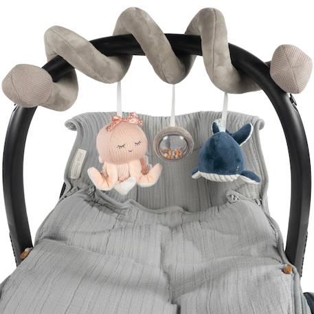 Spirale d'activités lola et nico Gris, rose, bleu 1 - vertbaudet enfant 