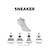 Lot de 6 paires de chaussettes tiges courtes junior freegun blanc Blanc/noir 3 - vertbaudet enfant 