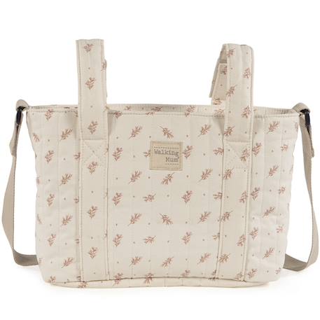 Sac à poussette crossbody mimosa rose Ecru, rose 1 - vertbaudet enfant 