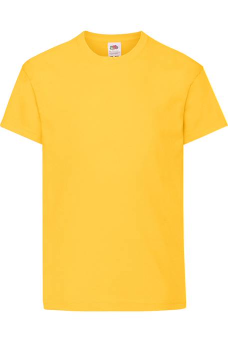 T-shirt coton original Azur+Blanc+Bleu ciel+Bleu marine+Bleu marine sombre+Bleu roi+Bordeaux+Fuchsia+Gris chiné+Jaune+Noir+Olive classique+Orange+Rouge+Rouge orangé+Tournesol+Vert bouteille+Vert clair+Vert kelly+Violet 46 - vertbaudet enfant 