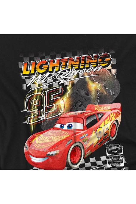 T-shirt motif flash mcqueen am speed coton cars i am speed Noir 3 - vertbaudet enfant 