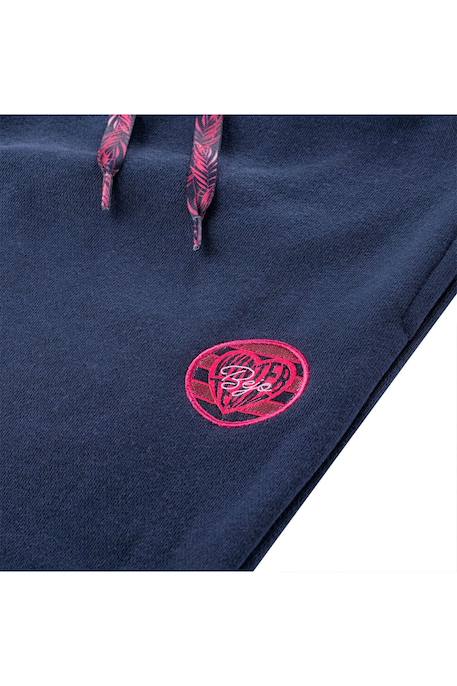 Pantalon de jogging coton lania Bleu foncé+Framboise 6 - vertbaudet enfant 