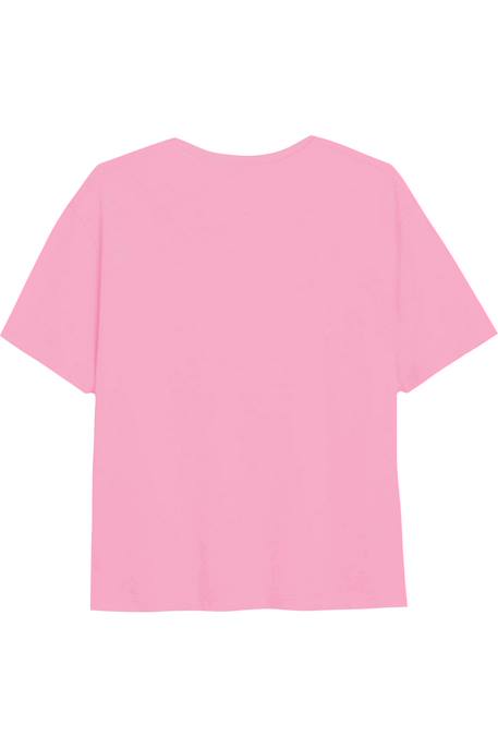 T-shirt manches courtes coton hula Rose clair 2 - vertbaudet enfant 