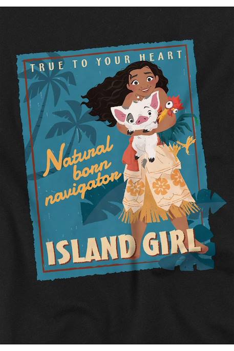 T-shirt coton vaiana island girl Noir 3 - vertbaudet enfant 