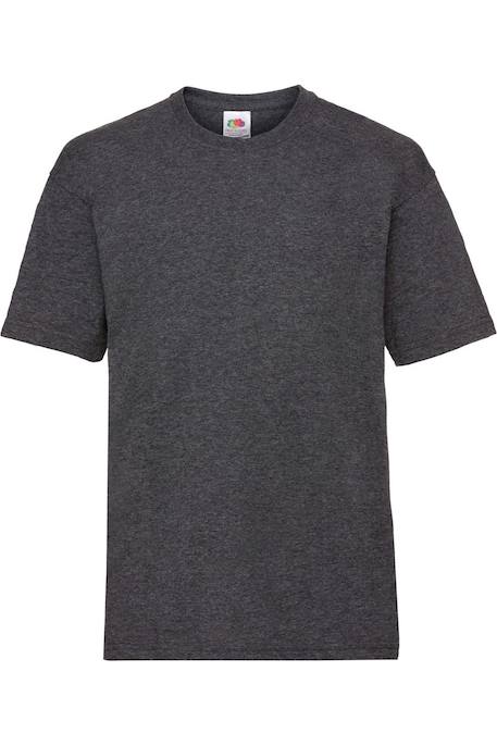 T-shirt coton valueweight Bleu roi chiné+Gris foncé chiné+Vert chiné 3 - vertbaudet enfant 