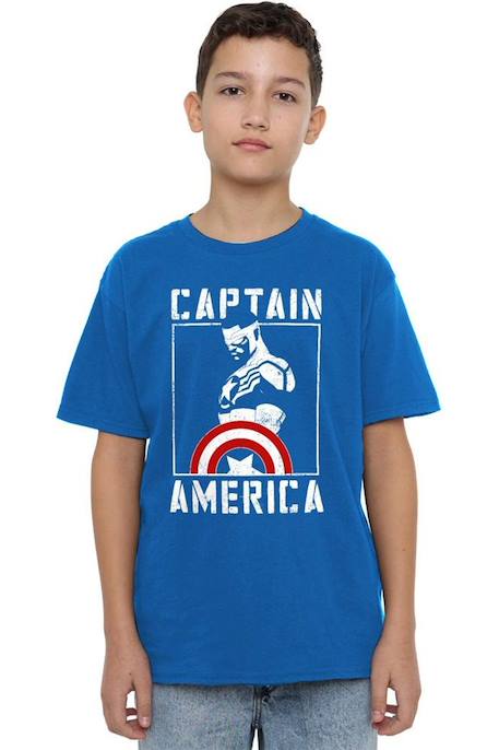 T-shirt coton Bleu roi 4 - vertbaudet enfant 