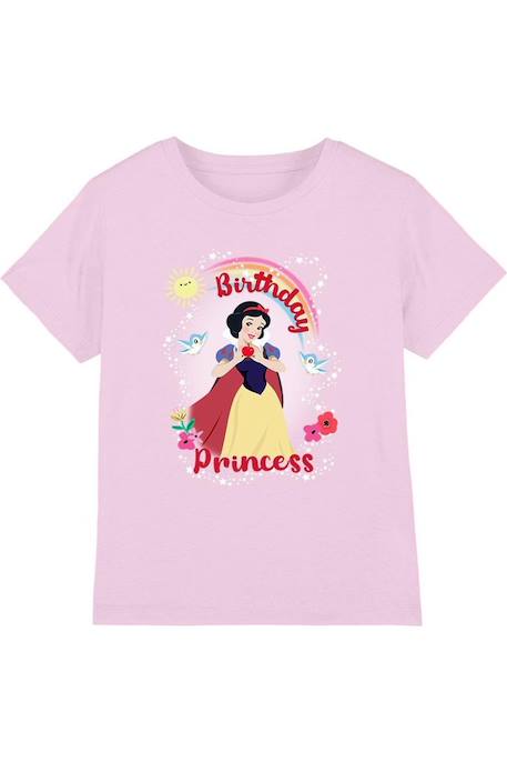 T-shirt coton blanche-neige birthday princess and friends Rose 1 - vertbaudet enfant 