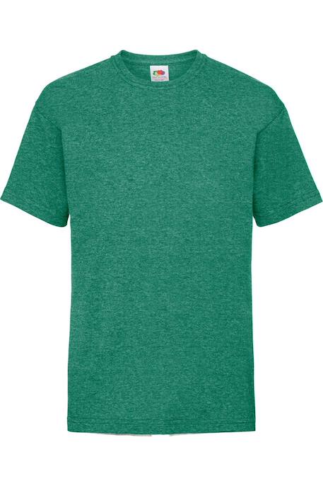 T-shirt coton valueweight Gris foncé chiné+Vert chiné rétro 3 - vertbaudet enfant 