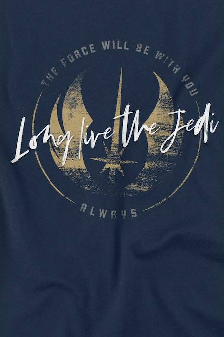 T-shirt motif obi-wan kenobi coton star wars long live the jedi Bleu marine 3 - vertbaudet enfant 