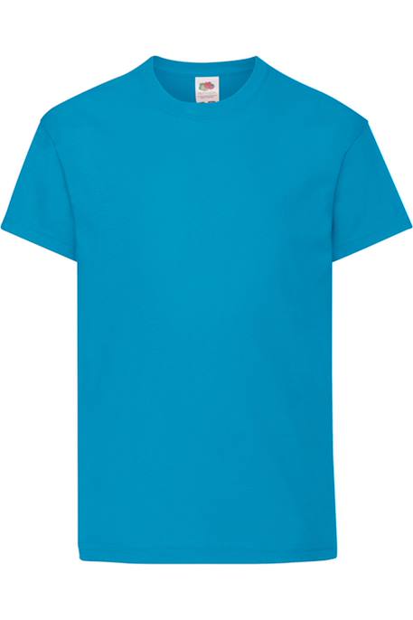 T-shirt coton original Azur+Blanc+Bleu ciel+Bleu marine+Bleu marine sombre+Bleu roi+Bordeaux+Fuchsia+Gris chiné+Jaune+Noir+Olive classique+Orange+Rouge+Rouge orangé+Tournesol+Vert bouteille+Vert clair+Vert kelly+Violet 1 - vertbaudet enfant 