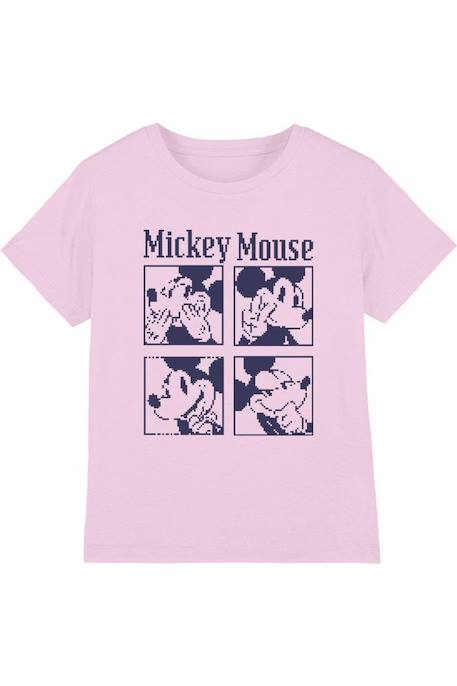 Fille-T-shirt motif mickey mouse pixelisé coton disney