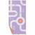Serviette de plage 2 en 1 circuit lavande (140 x 70 cm) Violet, blanc, orange 1 - vertbaudet enfant 