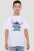 T-shirt Stitch Noël motif croquis et lumières de noël coton Blanc 4 - vertbaudet enfant 