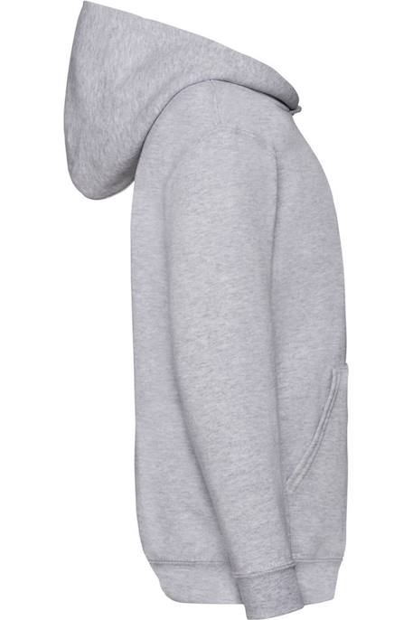 Sweat à capuche classic coton 260 Azur+Blanc+Bleu roi+Gris chiné+Rose clair+Tournesol+Vert kelly 12 - vertbaudet enfant 