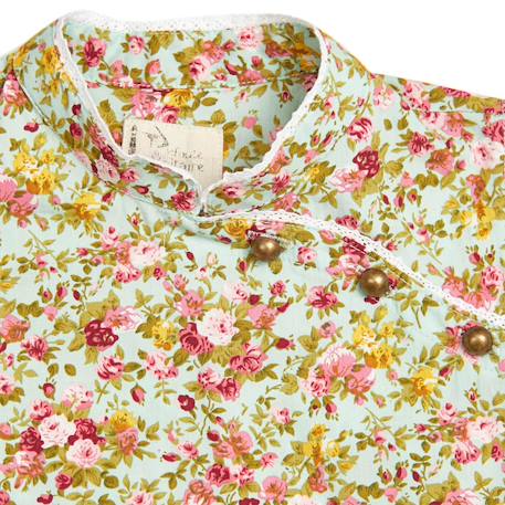 Robe liberty annam Vert d'eau rouge 4 - vertbaudet enfant 